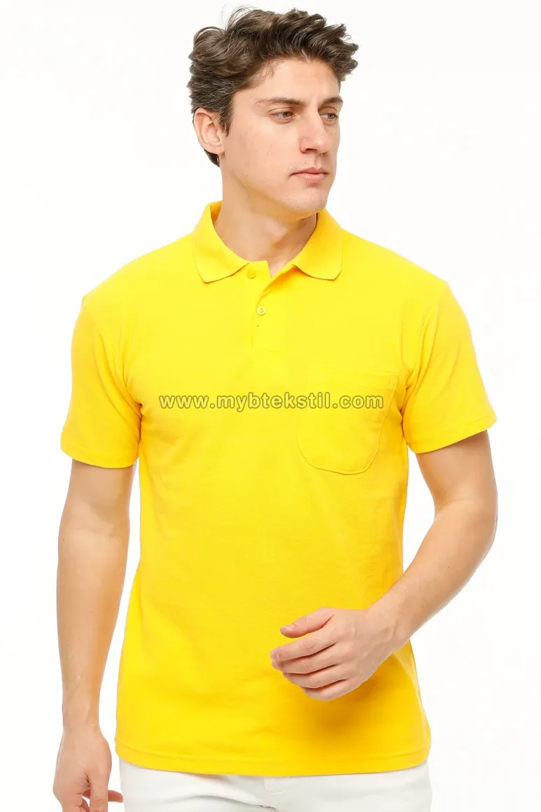 Sarı Polo Yaka İş Tişörtü