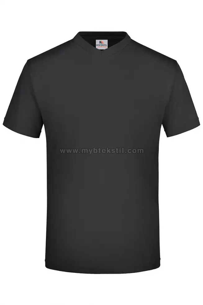Siyah V Yaka T-Shirt