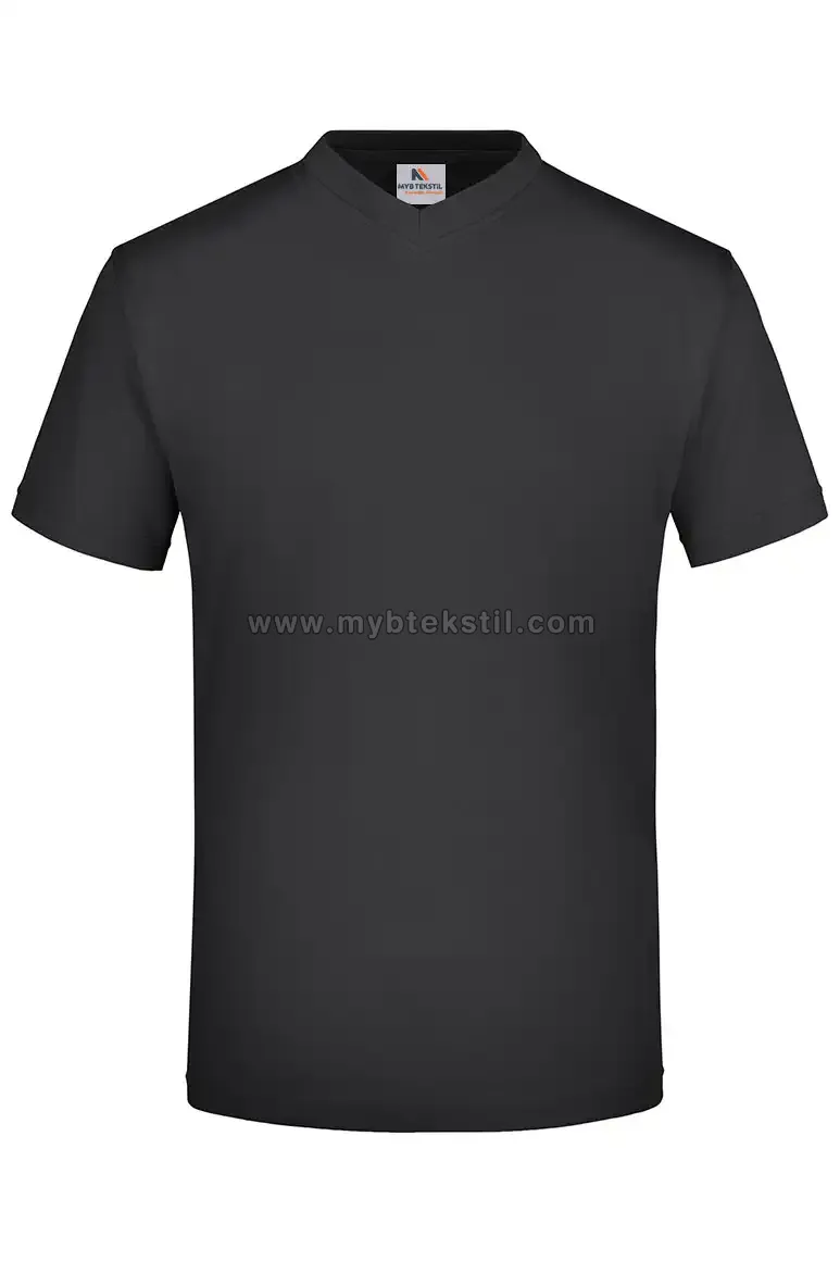 Siyah V Yaka T-Shirt