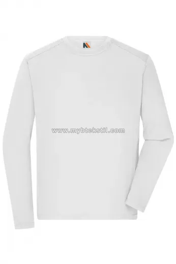 Beyaz Sweatshirt Sıfır Yaka