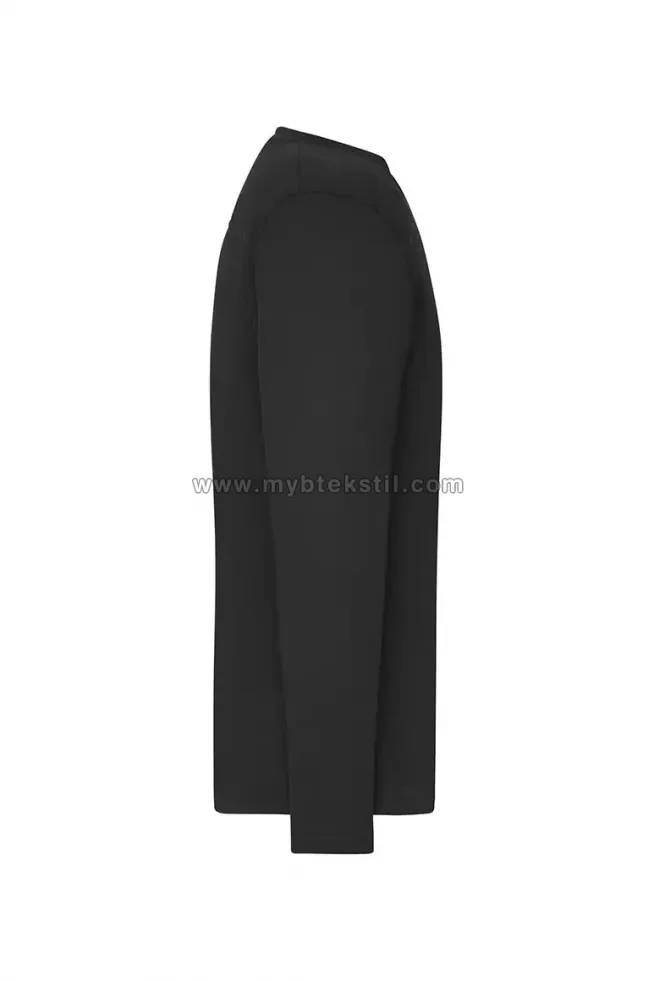 Bisiklet Yaka Siyah Sweatshirt